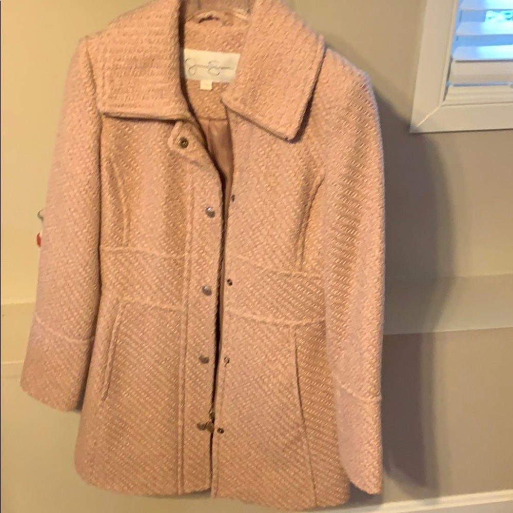 Jessica Simpson’s twill peacoat
